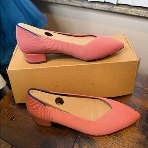 Rothy's The High Point block heels in the Tulip Pink color Size 8.5